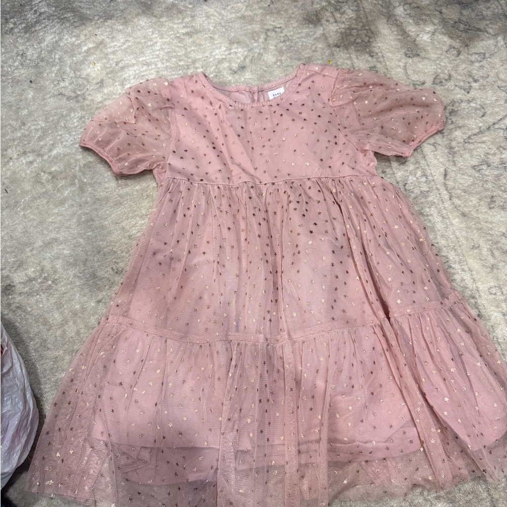 Pink Tulle Kids Dress